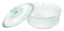 DISH CASSEROLE GLASS 2-1/2 QUART CORNING WARE - Dishes